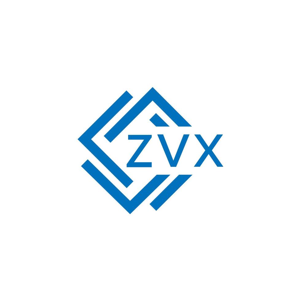 zvx technologie brief logo ontwerp Aan wit achtergrond. zvx creatief initialen technologie brief logo concept. zvx technologie brief ontwerp. vector