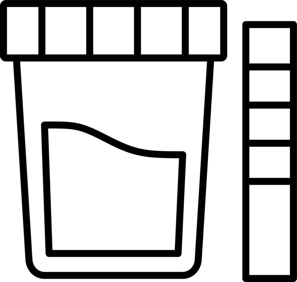 urine test vector icoon