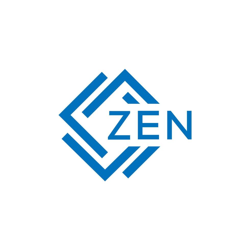 zen technologie brief logo ontwerp Aan wit achtergrond. zen creatief initialen technologie brief logo concept. zen technologie brief ontwerp. vector