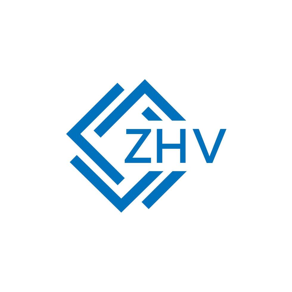 zhv technologie brief logo ontwerp Aan wit achtergrond. zhv creatief initialen technologie brief logo concept. zhv technologie brief ontwerp. vector