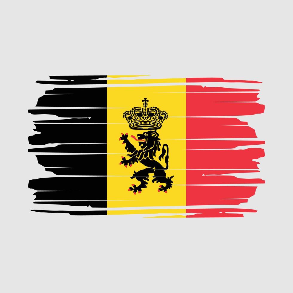 belgie vlag borstel vector