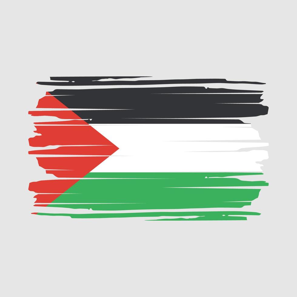 Palestina vlag borstel vector