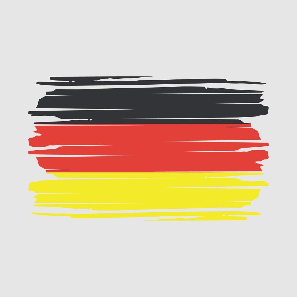 Duitsland vlag borstel vector