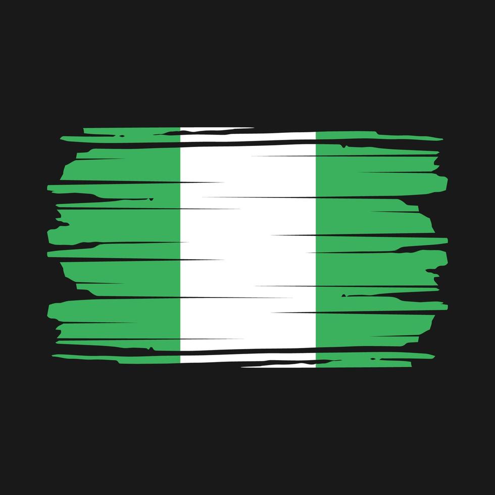 Nigeria vlag borstel vector