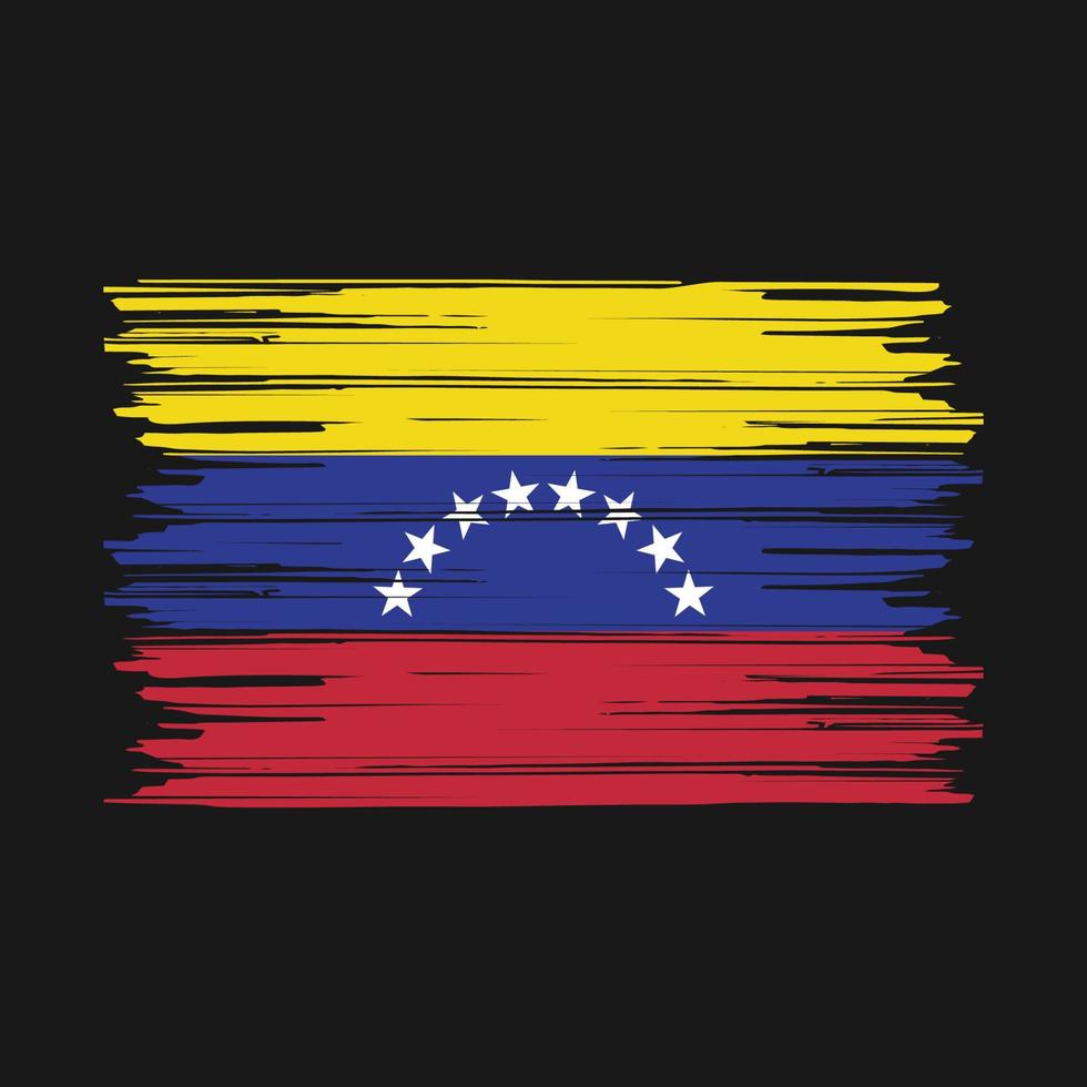 vlagborstel van venezuela vector