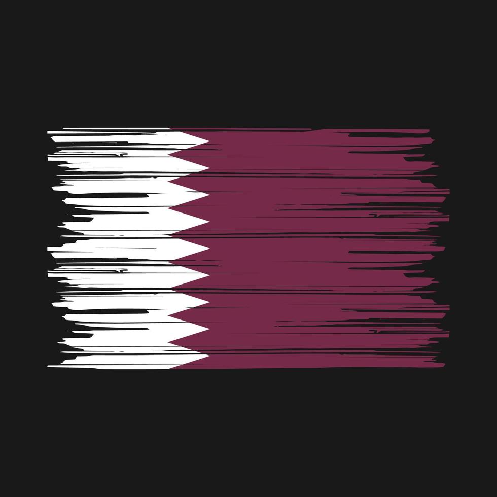 qatar vlag borstel vector