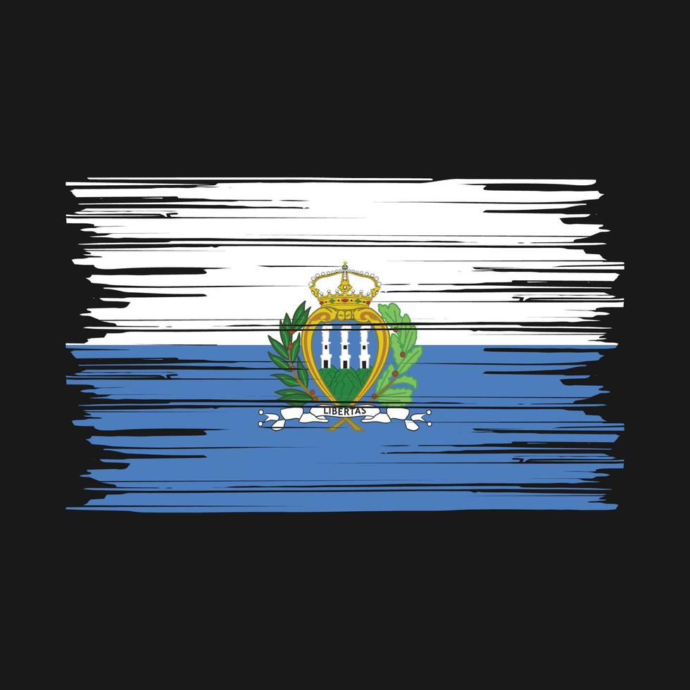 san marino vlagborstel vector