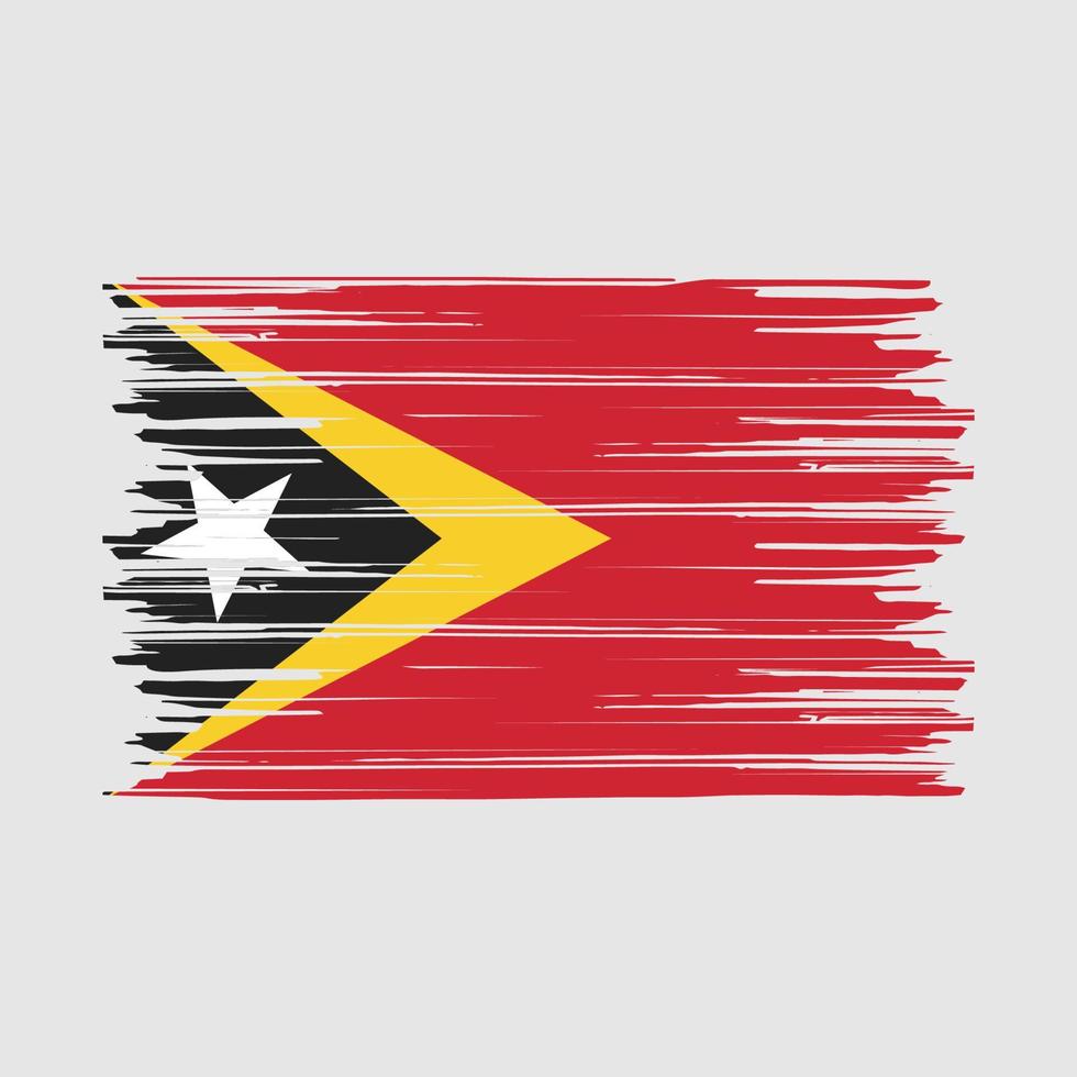 oosten- Timor vlag borstel vector