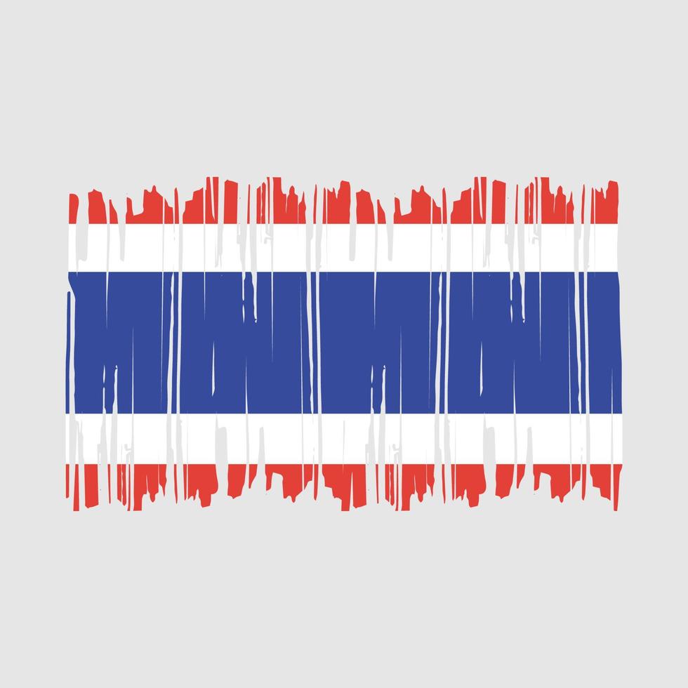 Thailand vlag borstel vector illustratie