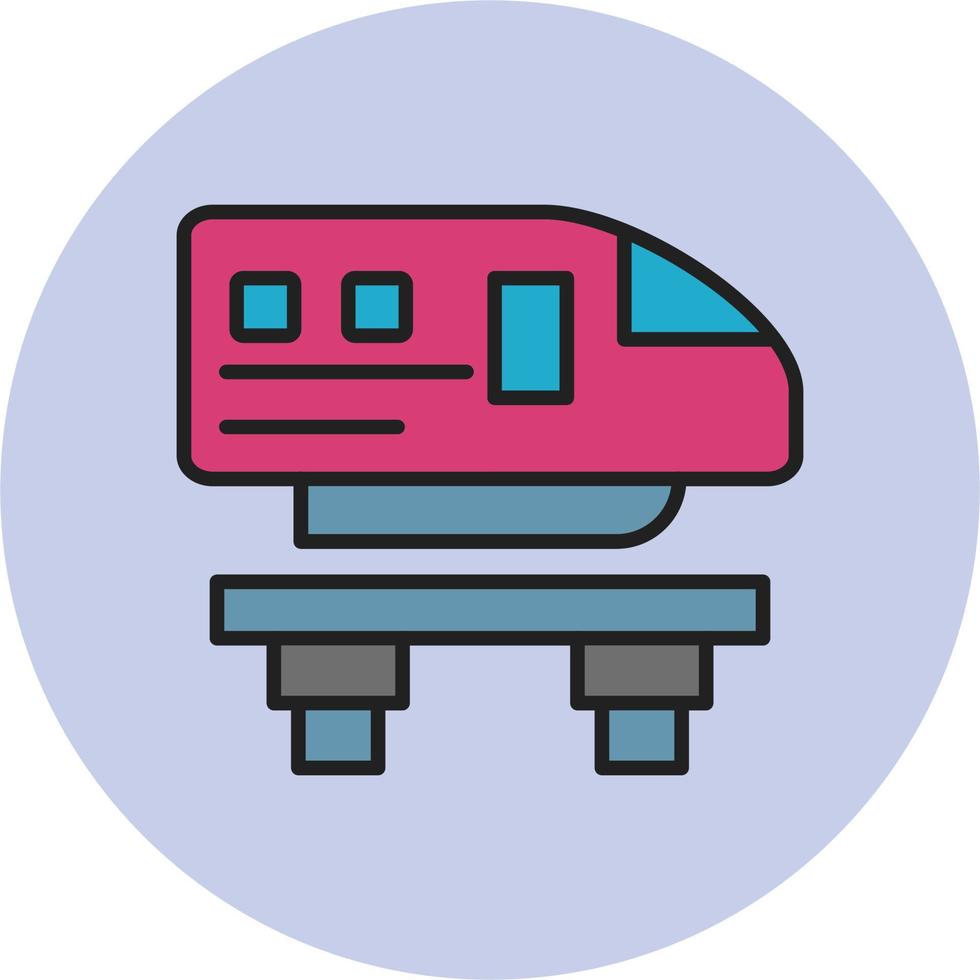 monorail vector icoon