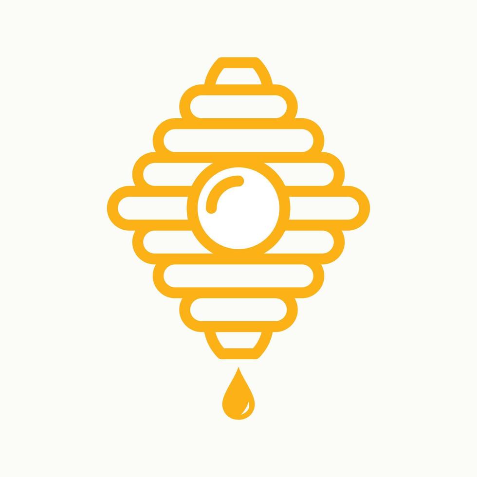 bijenkorf bij logo vector