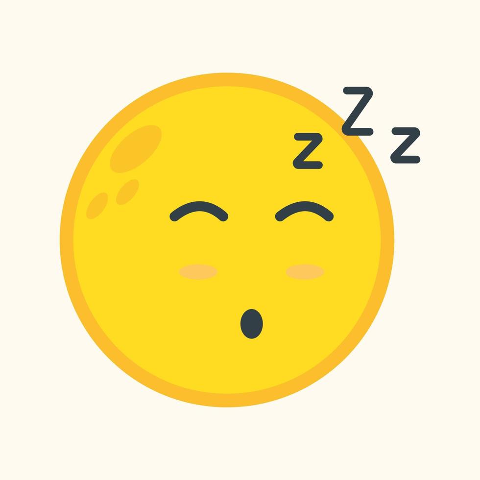 maan emoticon logo vector