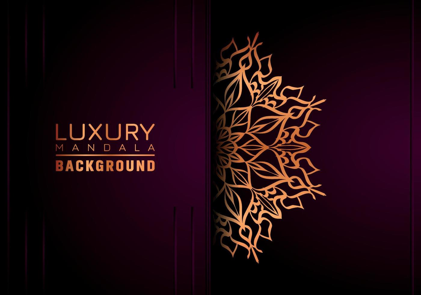 luxe mandala sierontwerp als achtergrond met gouden arabesk patroonstijl. decoratief mandala-ornament voor print, brochure, banner, omslag, poster, uitnodigingskaart. vector