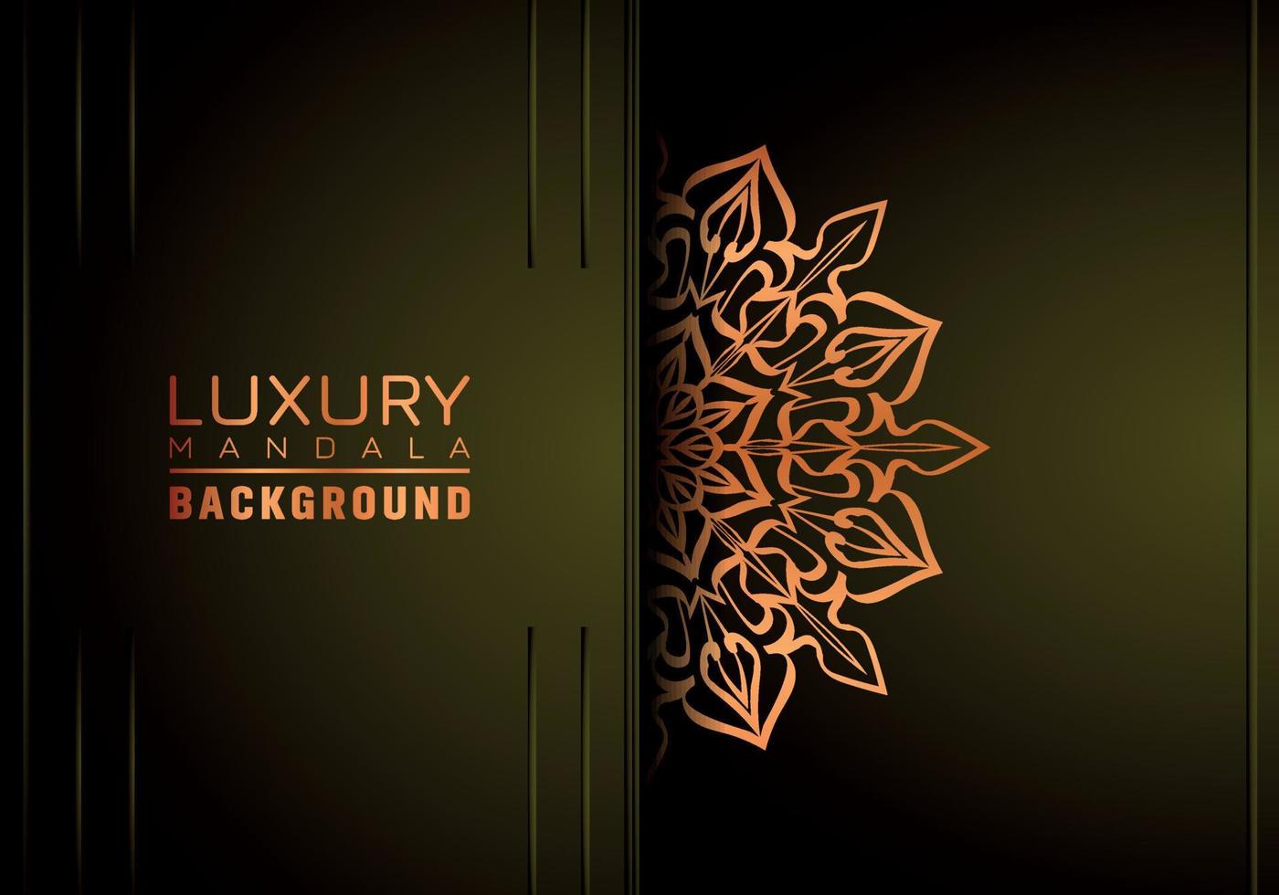 luxe mandala sierontwerp als achtergrond met gouden arabesk patroonstijl. decoratief mandala-ornament voor print, brochure, banner, omslag, poster, uitnodigingskaart. vector