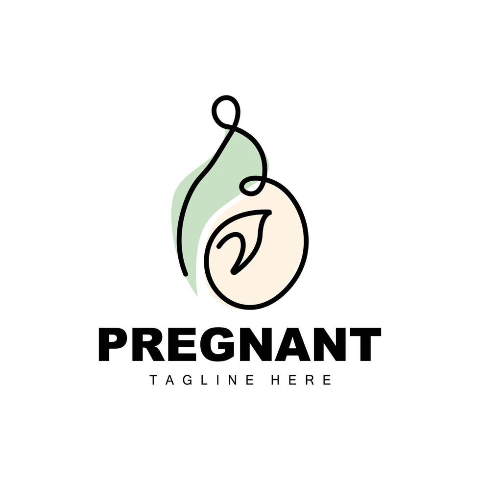 zwanger logo, mam en baby Gezondheid zorg ontwerp, zwanger en baby geneeskunde merk icoon vector