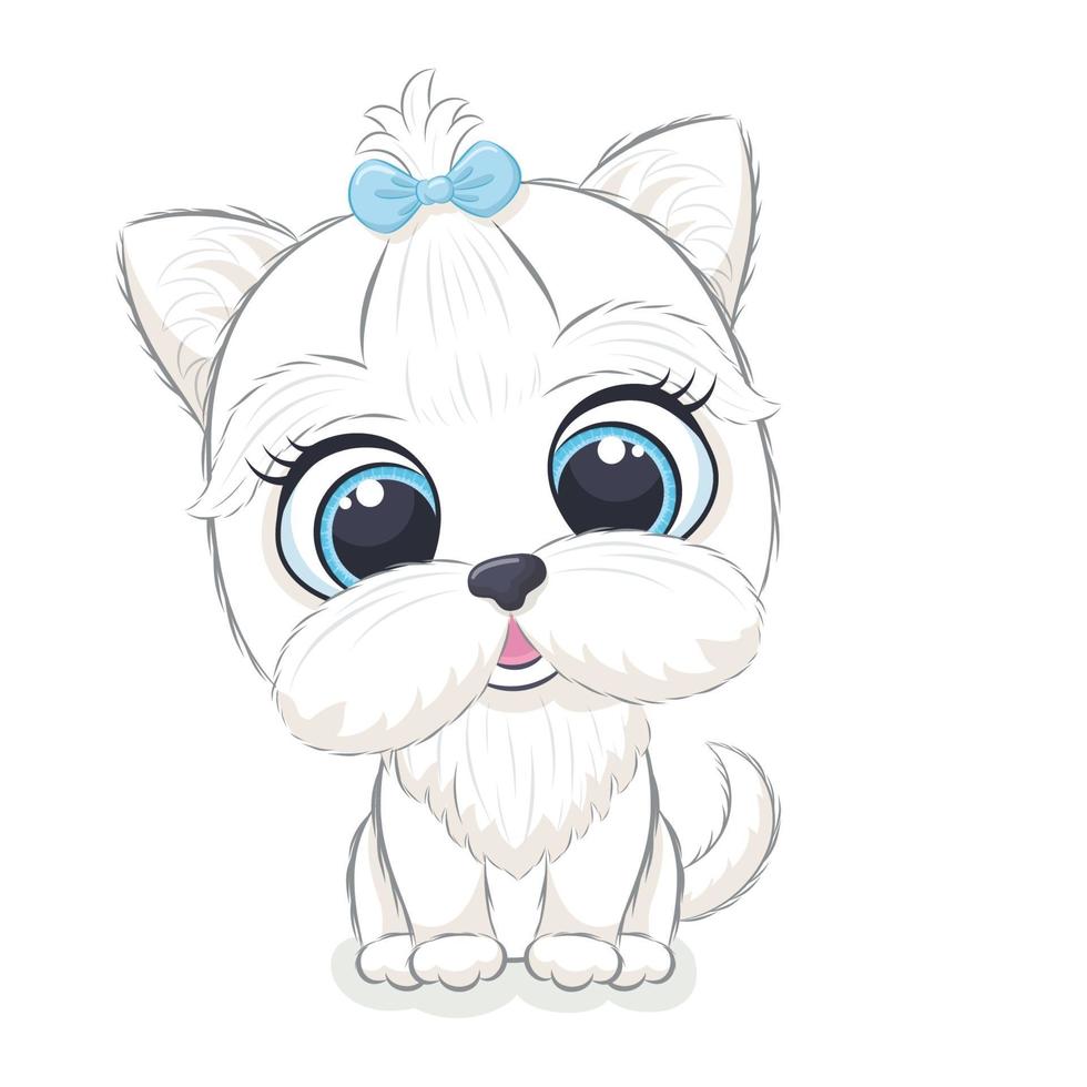 schattige babyhond. vector illustratie