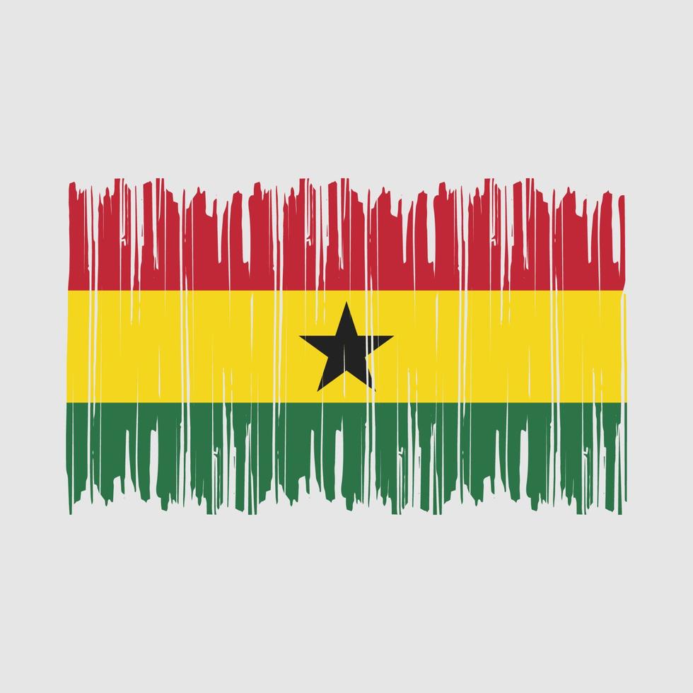 ghana vlag borstel vector