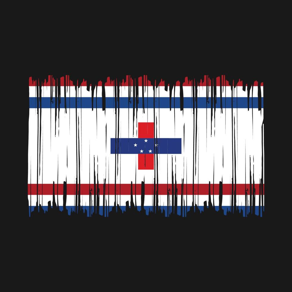 nederlandse vlag borstel vector