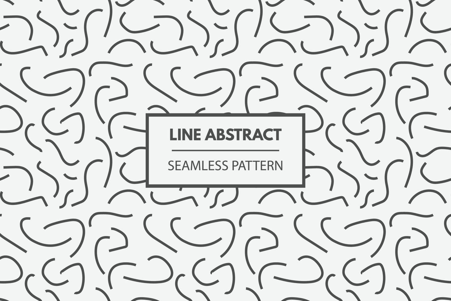 hand- getrokken zwart lijn golvend kronkelig vormen abstract naadloos herhaling swatch patroon vector