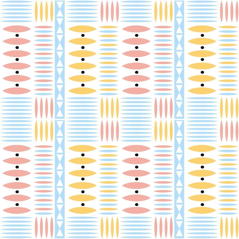 naadloze veelkleurige inheemse patroonachtergrond met geometrische vorm vector