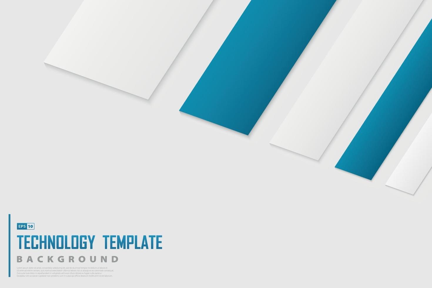 samenvatting van tech blauwe en witte kleur ontwerp decoratie technische achtergrond. illustratie vector