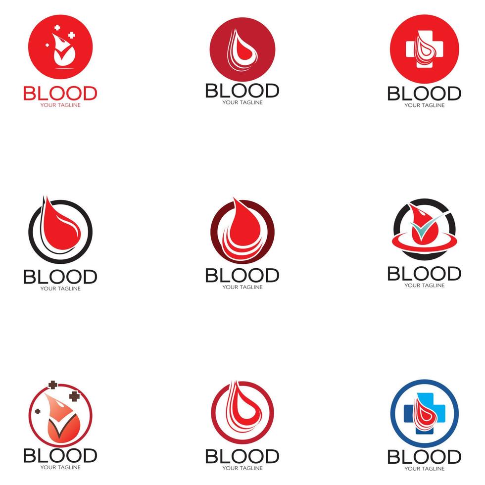 gezondheidszorg bloeddonatie logo pictogram ontwerpsjabloon vector
