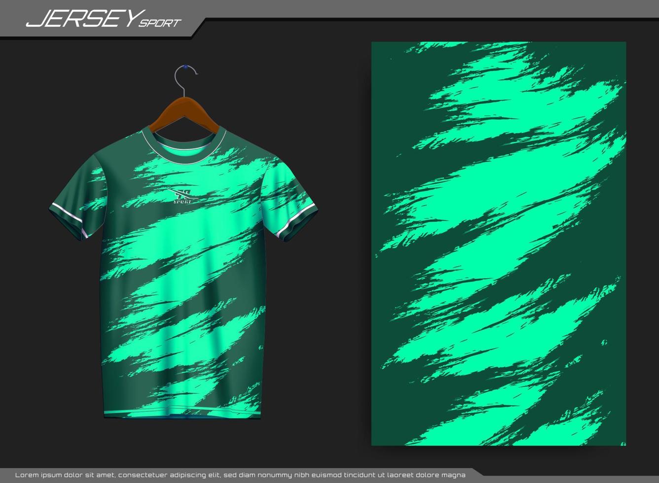 Jersey sport- t-shirt. voetbal Jersey mockup voor voetbal club. geschikt voor Jersey, achtergrond, poster, enz. vector