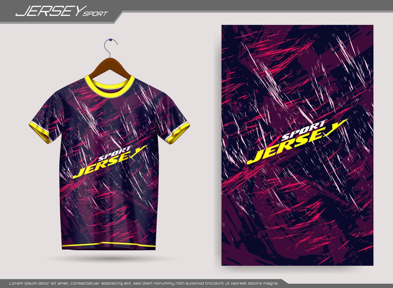 Jersey sport- t-shirt. voetbal Jersey mockup voor voetbal club. geschikt voor Jersey, achtergrond, poster, enz. vector