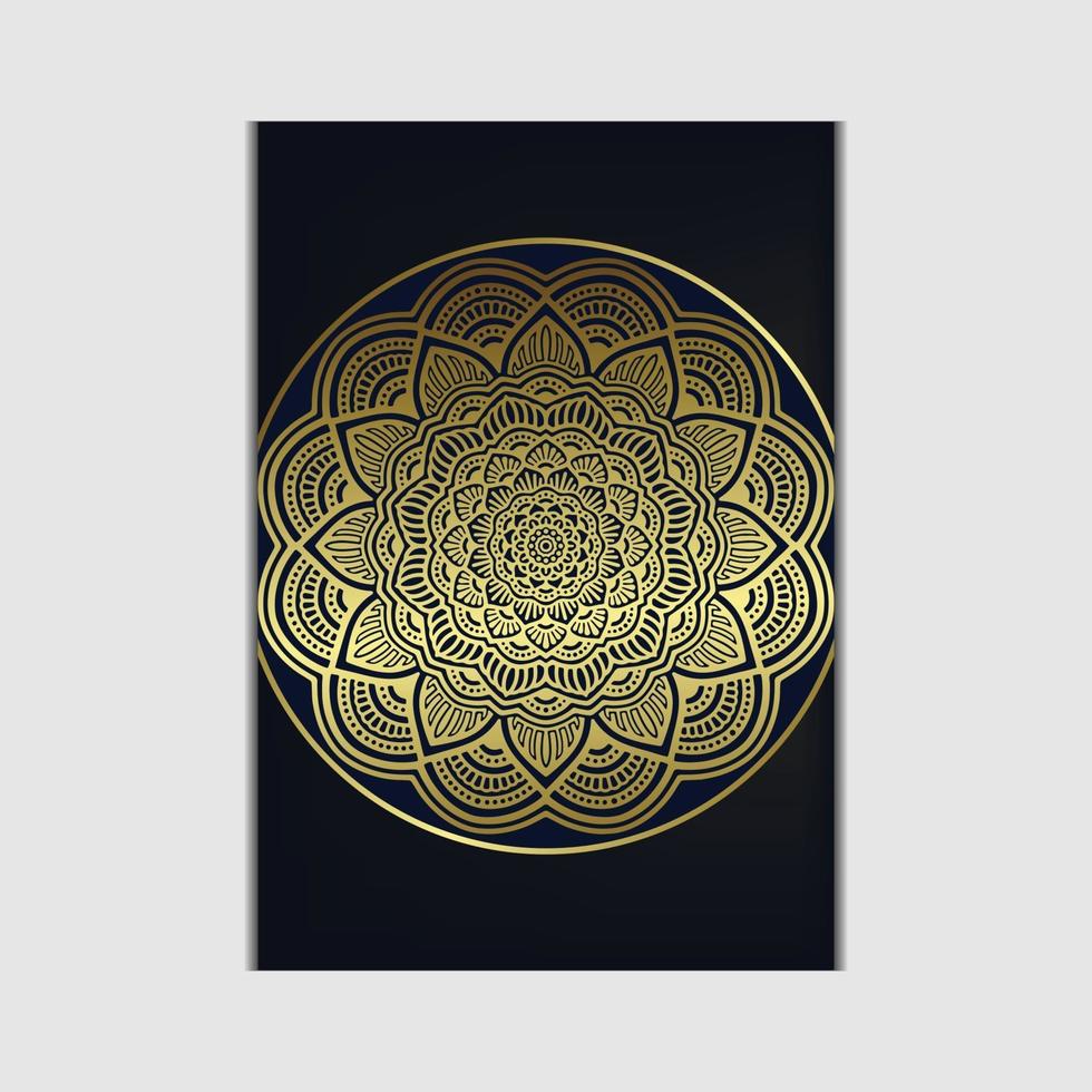 luxe sier mandala achtergrond met Arabische islamitische Oost-patroonstijl premium vector