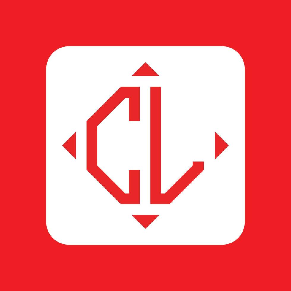 creatief gemakkelijk eerste monogram cl logo ontwerpen. vector