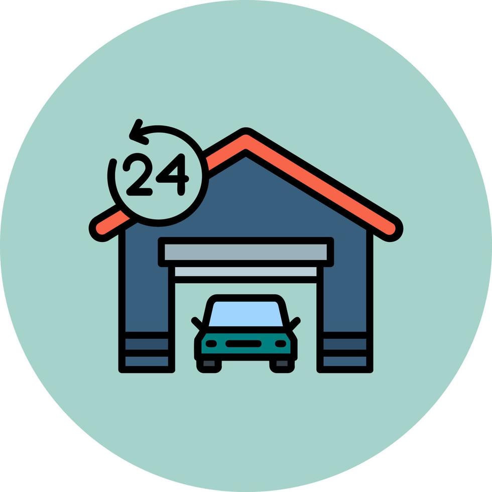 garage vector icoon