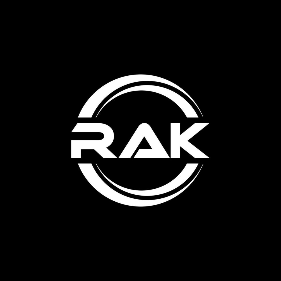 rak brief logo ontwerp in illustratie. vector logo, schoonschrift ontwerpen voor logo, poster, uitnodiging, enz.