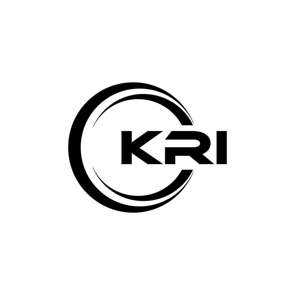 kri brief logo ontwerp in illustratie. vector logo, schoonschrift ontwerpen voor logo, poster, uitnodiging, enz.