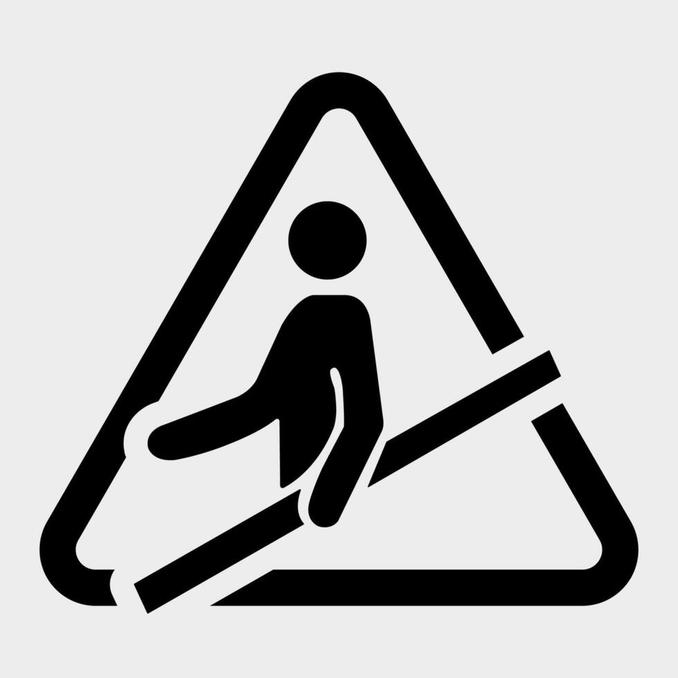 ppe pictogram. gebruik leuning symbool teken isoleren op witte achtergrond, vector illustratie eps.10