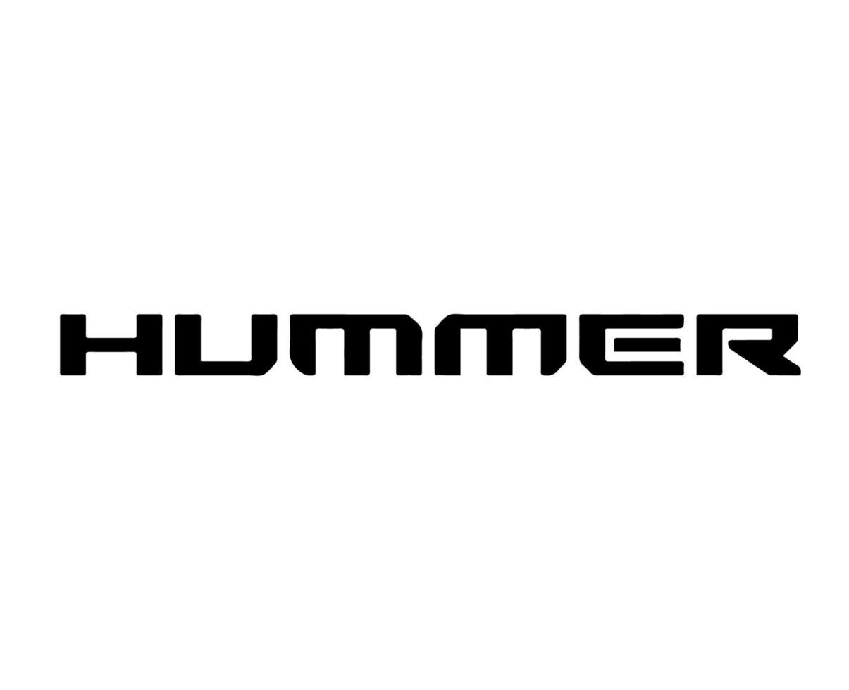 hummer merk logo auto symbool zwart ontwerp Verenigde Staten van Amerika auto- vector illustratie