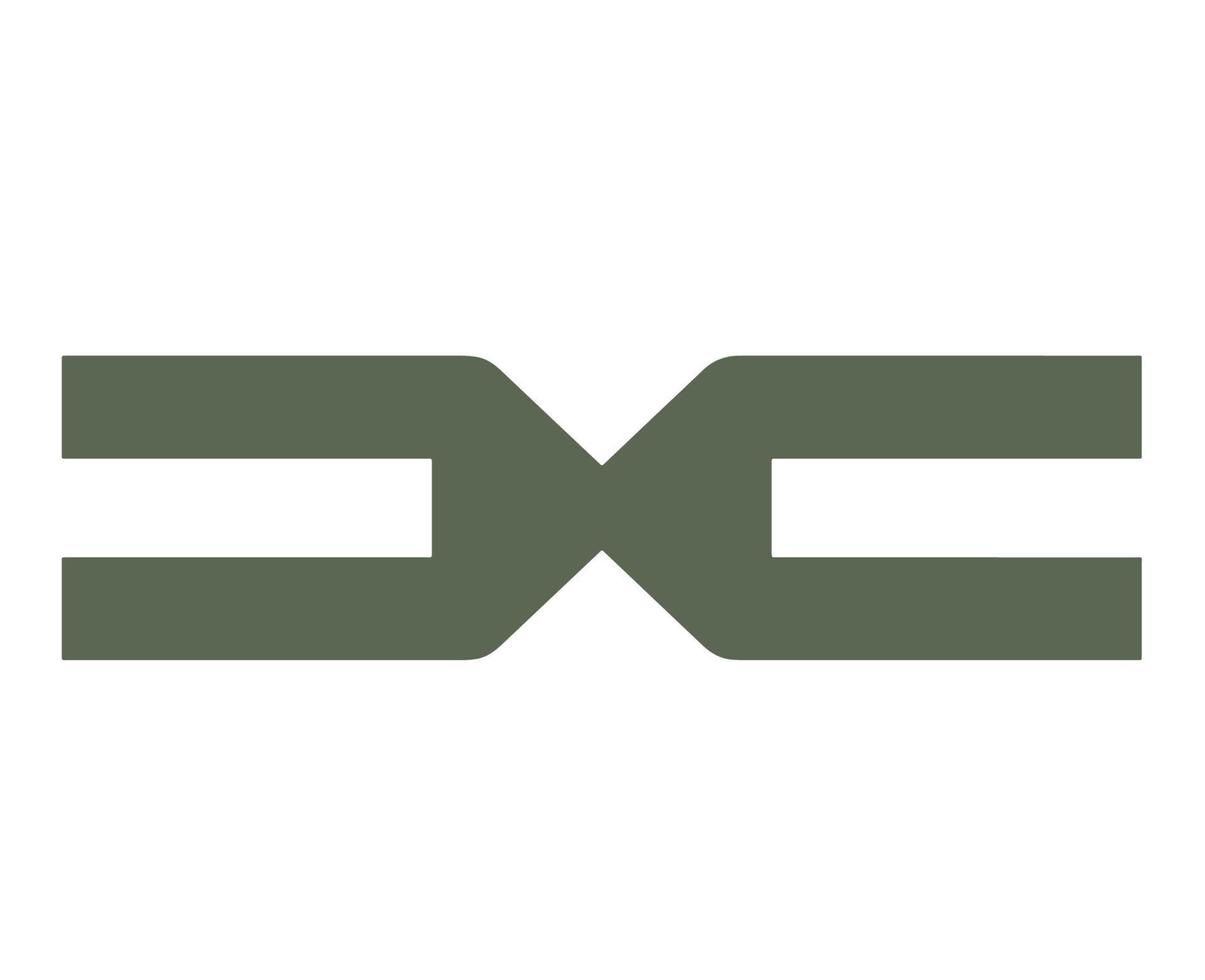 dacia merk nieuw logo auto symbool ontwerp Roemeense auto- vector illustratie met wit achtergrond