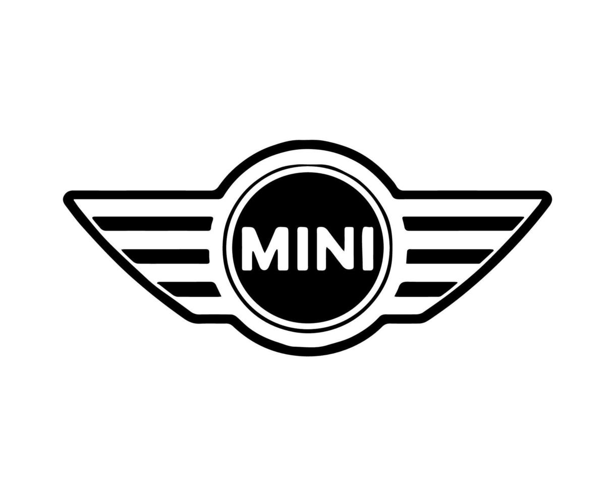 mini merk logo symbool zwart ontwerp Duitse auto auto- vector illustratie