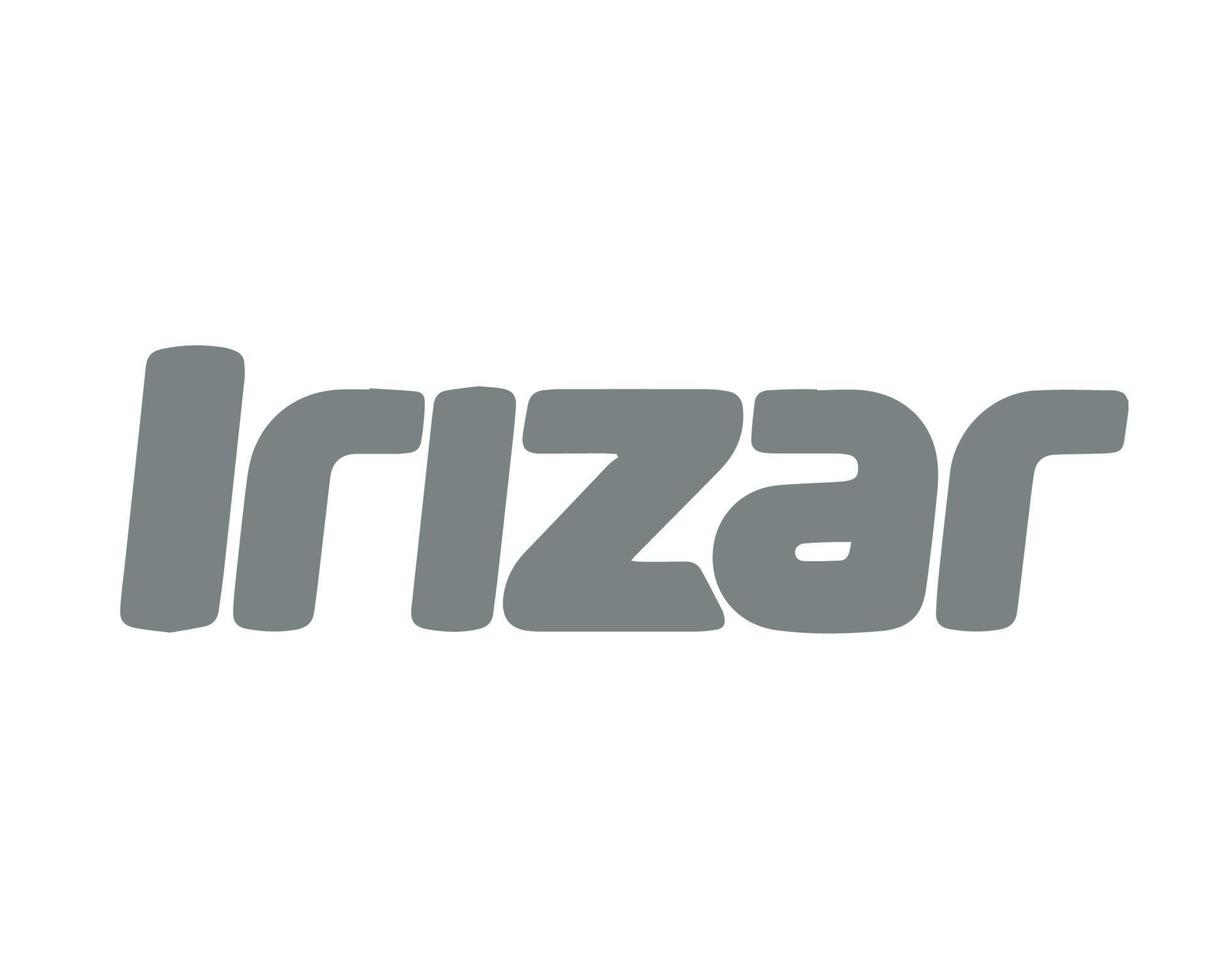 irizar merk logo auto symbool naam grijs ontwerp Spaans auto- vector illustratie