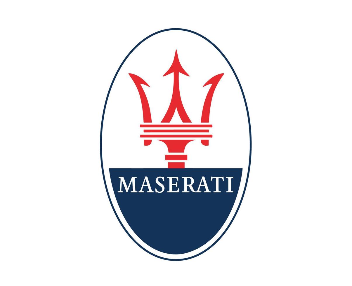 maserati merk logo auto symbool ontwerp Italiaans auto- vector illustratie