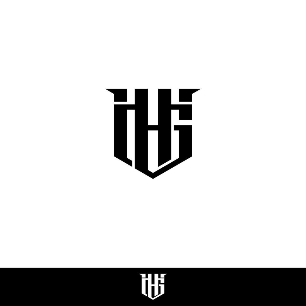 abstract h en g initialen vector logo ontwerp, icoon voor bedrijf, monogram, sjabloon, gemakkelijk, minimalistisch, elegant