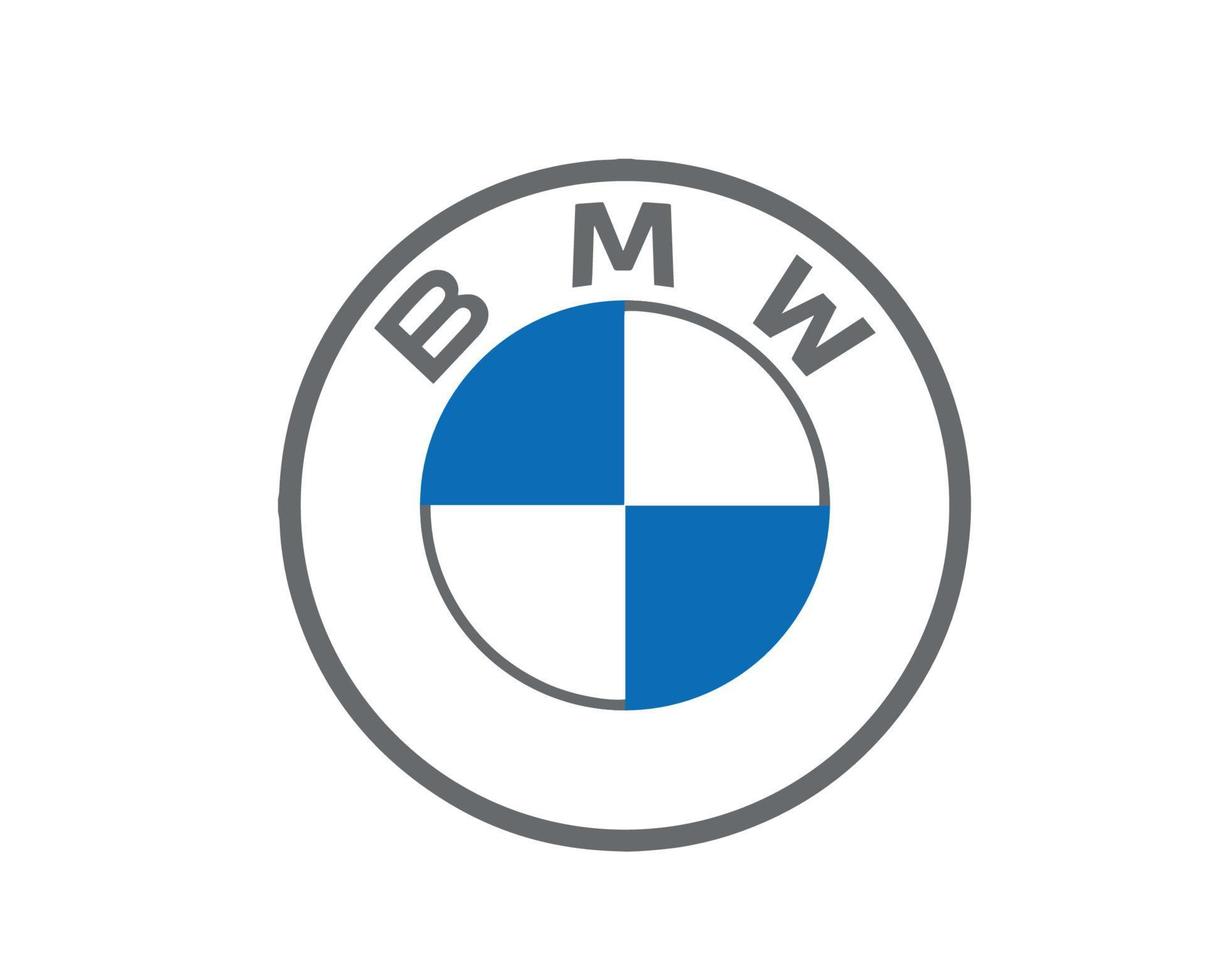 BMW merk logo auto symbool ontwerp Duitsland auto- vector illustratie