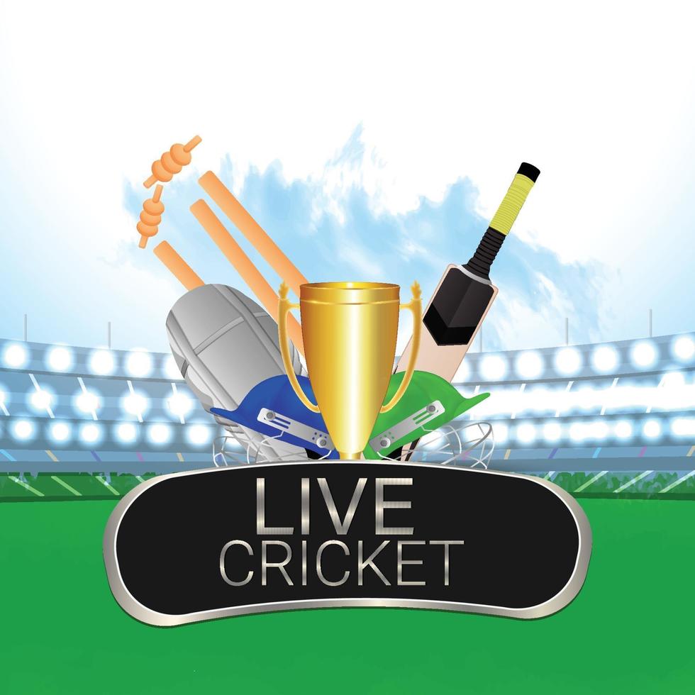 cricket league kampioenschap vector