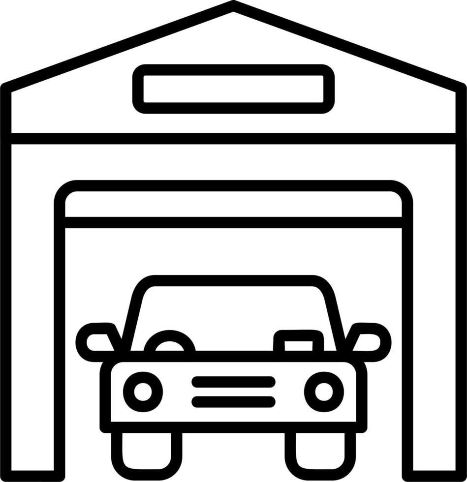 garage vector icoon