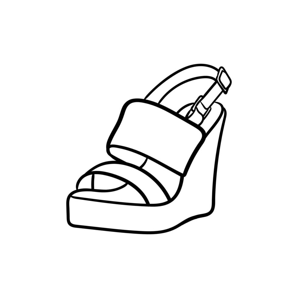 elegant schoenen gemakkelijk lijn creatief logo vector