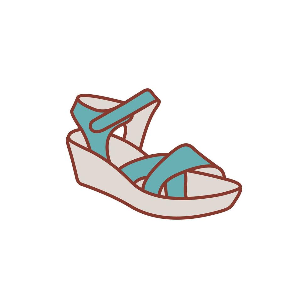 slippers vrouw lijn eenvoud creatief ontwerp vector