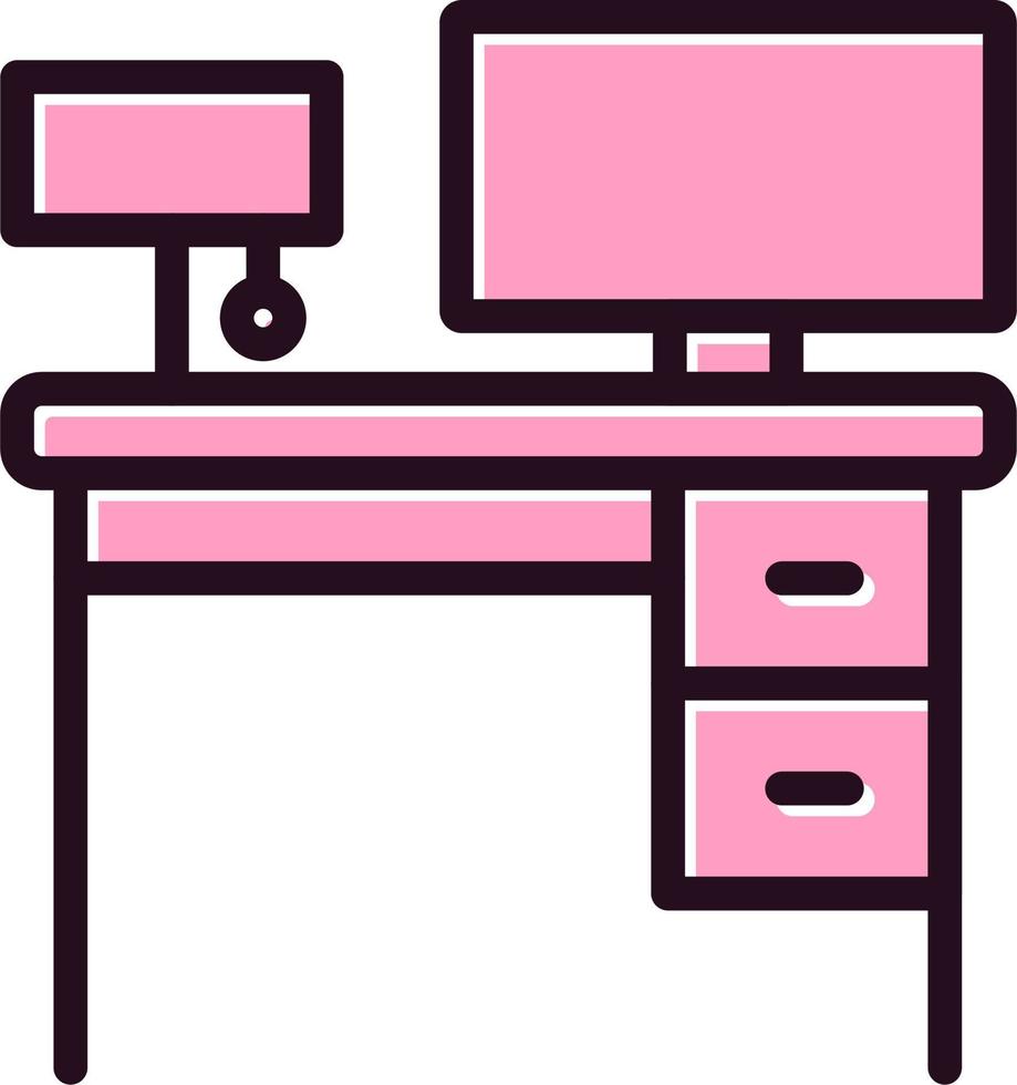 werkruimte vector pictogram