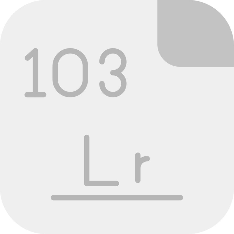 lawrencium vector icoon