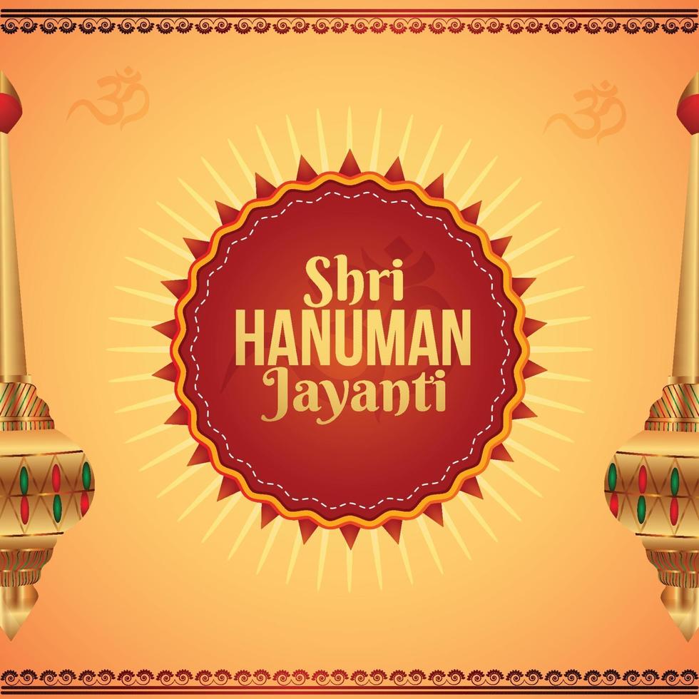 shri hanuman jayani achtergrondontwerp vector