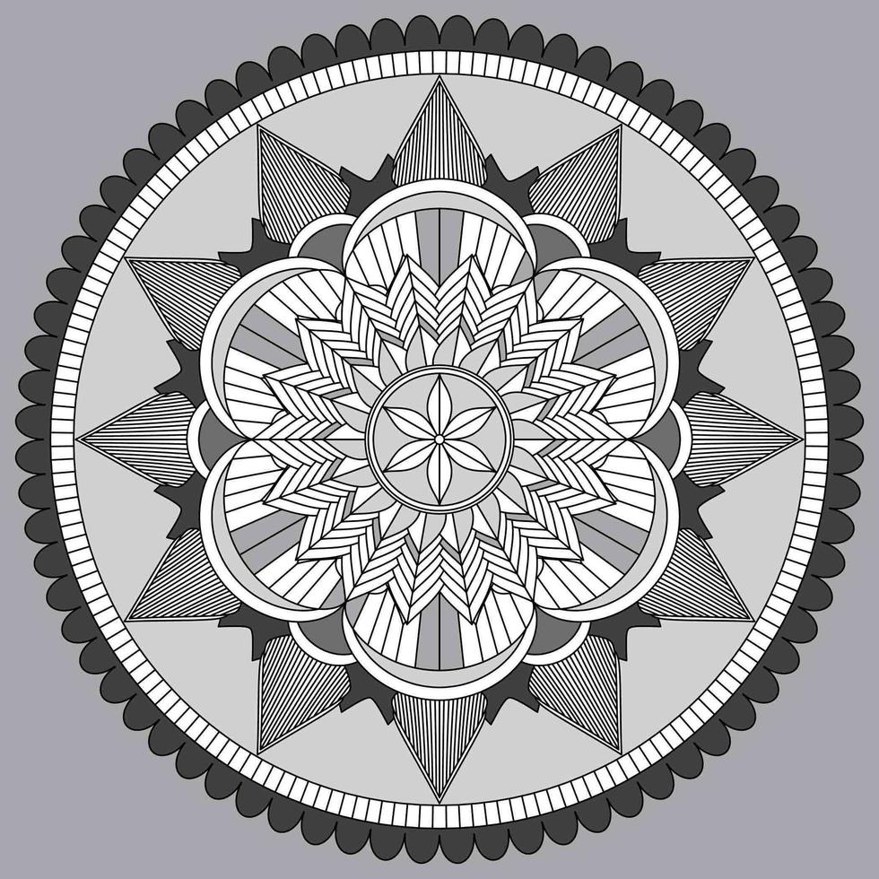 cirkelvormig patroon in de vorm van mandala, decoratief ornament in oosterse stijl, sier mandala ontwerp achtergrond gratis vector