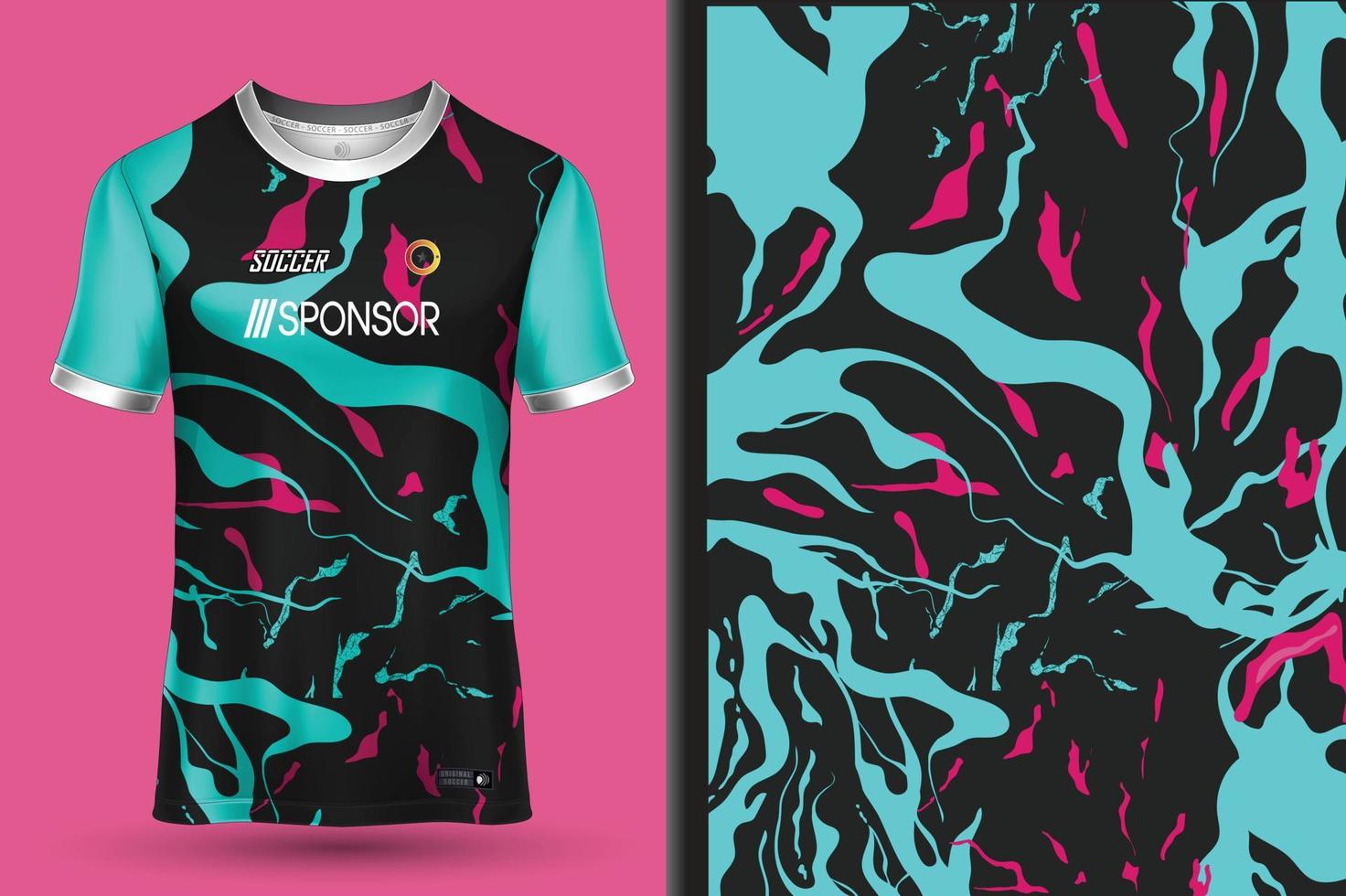 voetbal Jersey sjabloon sport t overhemd ontwerp vector